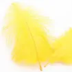 plumas avestruz 15 20cms x10 unidades color amarillo 0