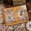 set para scrapbooking album recortes x75 etiquetas adhesivas tarjetas 07 forest cipher 2