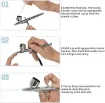 aerografo pistola profesional meeden presion 15 50 psi modelo mdar35 capacidad 2cc medida 0 25mm 6