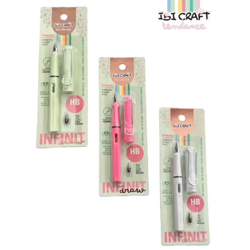 lapiz mecanico infinito ibi craft mina adicional hb color verde 0