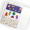 libro infantil actividades coleccion colorea por numeros mas 350 stickers 16pags animales 5