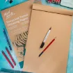 block papel dibujo reciclado tonificado sin acido 170grs premium mont marte medida a4 x25 hojas 4