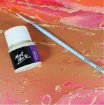 purpurina metalica extra fina foil paint premium mont marte frasco 20ml color blanco iridscente 4