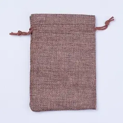 bolsa rustica arpillera yute 14 5x10 5cms x5 unidades color marron 0