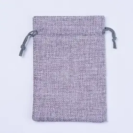 bolsa rustica arpillera yute 14 5x10 5cms x5 unidades color lila 0