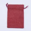 bolsa rustica arpillera yute 14 5x10 5cms x5 unidades color rojo oscuro 0