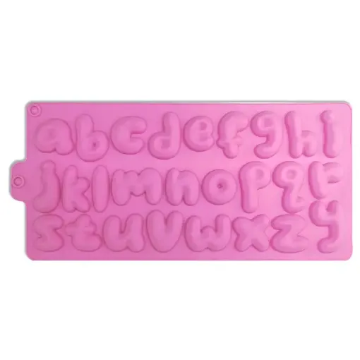 molde silicona abecedario alfabeto mayusculas medida 33x16cms 0
