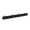perchero colgador metalico negro 4 ganchos medida 29x3cms 0