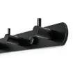 perchero colgador metalico negro 4 ganchos medida 29x3cms 1