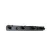 perchero colgador metalico negro 4 ganchos medida 29x3cms 2
