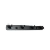perchero colgador metalico negro 4 ganchos medida 29x3cms 3