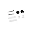 perchero colgador metalico negro 4 ganchos medida 29x3cms 4