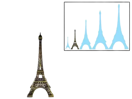 torre eiffel metal 18 5cms 0