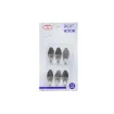 perchero gancho colgador metalico adhesivo ovalado 4cms por 6 unidades 0