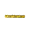 perchero colgador metalico dorado 4 ganchos medida 29x3cms 0