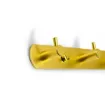 perchero colgador metalico dorado 4 ganchos medida 29x3cms 2