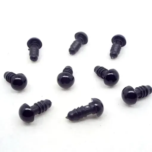 ojitos ojos seguridad para peluches amigurumis 18mms por 10 unidades color negro 0