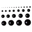 ojitos ojos seguridad para peluches amigurumis 9mms por 100 unidades color negro 2