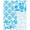 stencil marca litoarte 20x25cms cod str 251 rosas arabescos escrituras 1