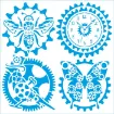 stencil marca litoarte 20x20 cms cod stxx 239 steampunk 1