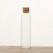frasco vidrio chico 80x22mms 20ml tapon corcho por unidad 0
