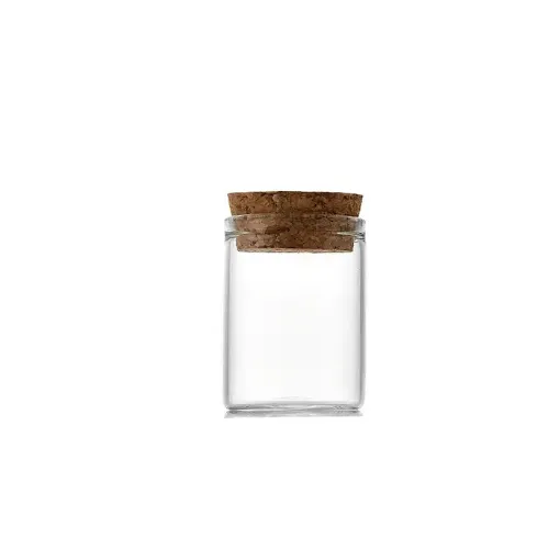 frasco vidrio 40x30mms 15ml tapon corcho por unidad 0