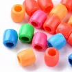 cuentas plastico para bijouteri cilindro 12x11mms x500grs 500 unidades colores opacos 0