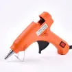 pistola para silicona barra chica 20w interruptor encendido apagado color naranja lb a6 2