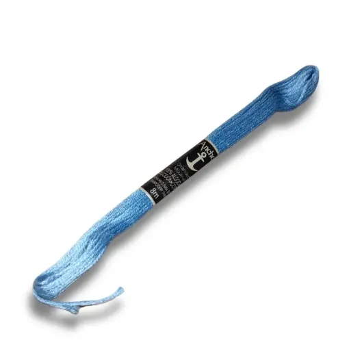 hilo bordar 100 algodon mouline anchor 8mts color 0168 celeste 0