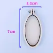 mini bastidor madera aro para bordar punto cruz por 10 unidades modelo ovalado 70x33mms 0