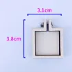 mini bastidor madera aro para bordar punto cruz por 10 unidades modelo cuadrado 38x31mms 0