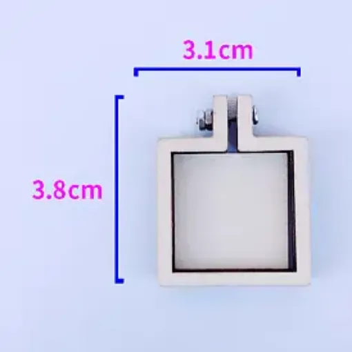 mini bastidor madera aro para bordar punto cruz por 10 unidades modelo cuadrado 38x31mms 0