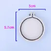 mini bastidor madera aro para bordar punto cruz por 10 unidades modelo circular 57x50mms 0