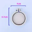 mini bastidor madera aro para bordar punto cruz por 10 unidades modelo circular 47x40mms 0