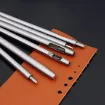 set 10 herramientas para cuero perforadores sacabocados acero 10cms 3