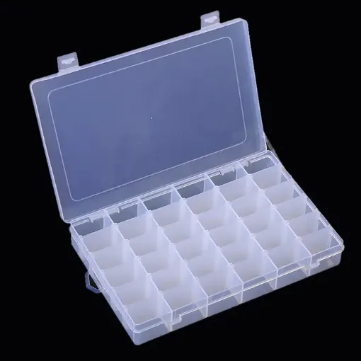 caja organizadora contenedor plastico multifuncion caja 36 divisiones medida 28x18x4 5cms 0