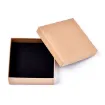 caja carton gamuza negra 11x11x4cms por 8 unidades color kraft 0