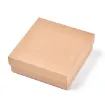 caja carton gamuza negra 11x11x4cms por 8 unidades color kraft 1