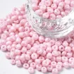 mostacillas grandes cuentas mostacillon 4x2 5mms paquete 50gs 500 cuentas color rosa pastel 0