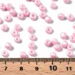 mostacillas grandes cuentas mostacillon 4x2 5mms paquete 50gs 500 cuentas color rosa pastel 2