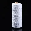 cordon algodon 3mms para macrame rollo 100mts color blanco 0