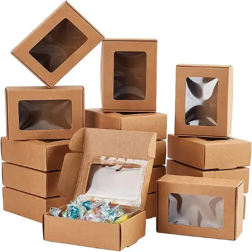 caja carton kraft armable visor 85x60x30mms por unidad 0