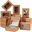 caja carton kraft armable visor 85x60x30mms por 30 unidades 0