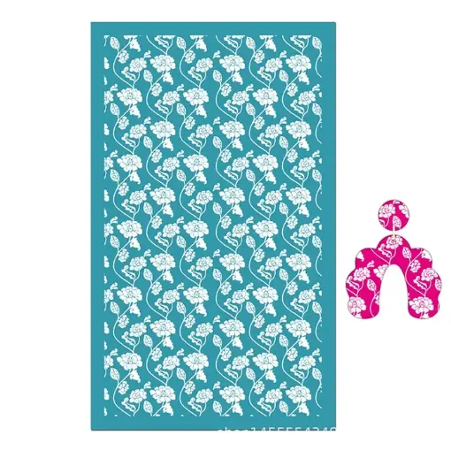 stencil plantilla poliester para serigrafia medida 15x9cms modelo flor la vida 0
