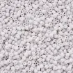 mostacillas chicas 3x2mms paquete 50grs color blanco opaco 1