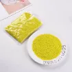 mostacillas chicas 2x1 5mms paquete 50grs color amarillo opaco 3