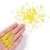 mostacillas chicas 2x1 5mms paquete 50grs color amarillo opaco 4