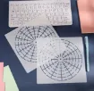 set 5 stenciles motivos mandalas plantillas para dotting puntillismo 14 20cms 2