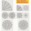 set 9 stenciles motivos mandalas plantillas para dotting puntillismo 14 25cms 0