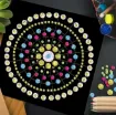 set 5 stenciles motivos mandalas plantillas para dotting puntillismo 14 20cms 4